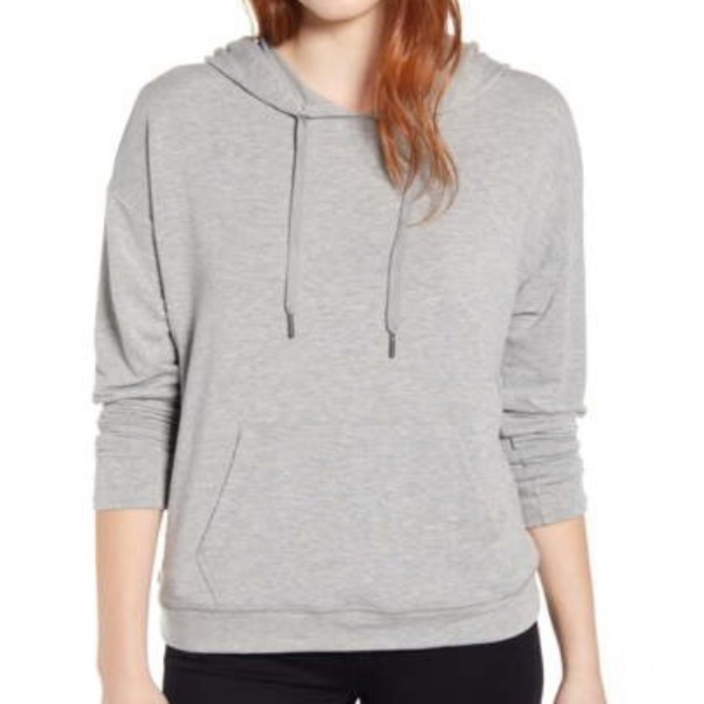 Caslon Hoodie sweatshirt in heather grey